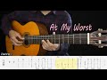 AT MY WORST - Pink Sweat$ - Fingerstyle Guitar Tutorial TAB + Chord + Lyrics