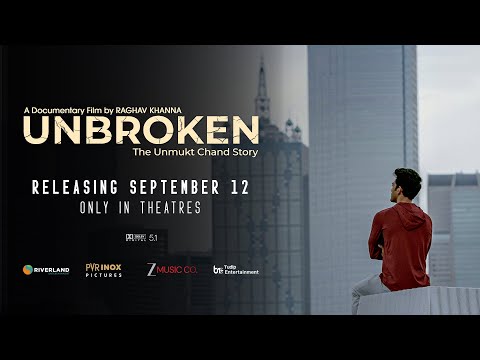 Unbroken:The Unmukt Chand Story|Trailer |Raghav Khanna |Riverland Entertainment |Tudip Entertainment