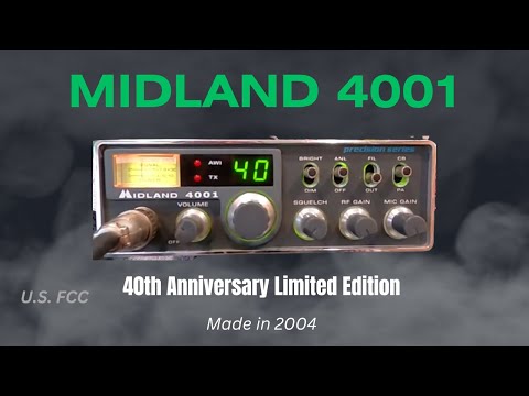 MIDLAND 4001 40th Anniversary CB radio inside look
