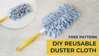 DIY Swiffer Duster Cloths Tutorial + FREE pattern (Washable and Reusable)