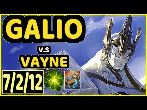 SKT T1 FAKER (GALIO) vs VAYNE - 7/2/12 KDA MID CHALLENGER GAMEPLAY - KR