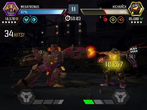 TFTF  R6 Megatronus vs Kickback AM