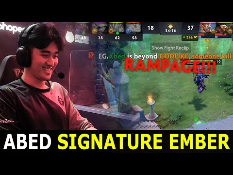 ABED SIGNATURE EMBER NO MERCY WITH RAMPAGE | DOTA 2 Gameplay