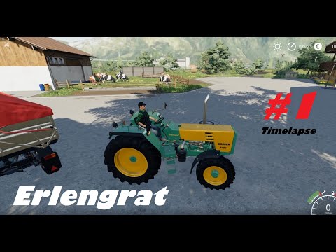 #FarmingSimulator Fs 19 Alpine farming DLC Timelapse #1