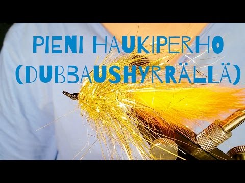 Perhon sidontaa - Pieni haukiperho (dubbaushyrrällä)