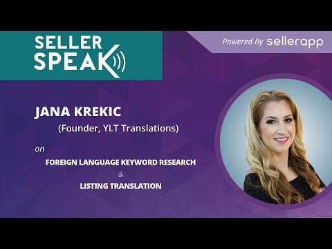 Amazon Listing Translation & Keyword Research | SellerSPEAK - Jana Krekic