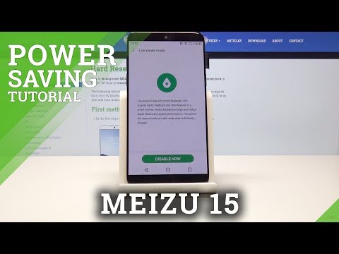 How to Use Power Saving Mode on MEIZU 15 - Low Battery Charge
