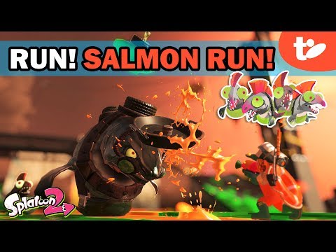 GO FISH! Splatoon 2 Salmon Run Basics, Boss Tutorial & Salmonid Hunt Video