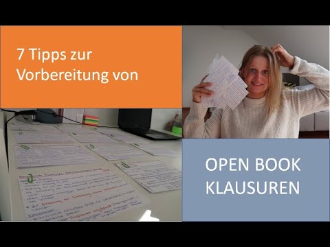 7 Tipps für deine Open Book Klausur - So bereitest du dich besser vor l Erfahrungen l Unikram
