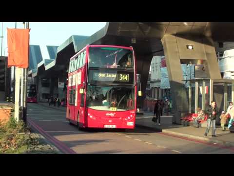 (HD) Abellio London Enviro 400 on Route 344 at Vauxhall Bus Station