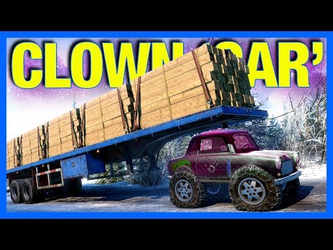 Snowrunner : TINY Car with HUGE Trailers!! (Snowrunner Part 13)