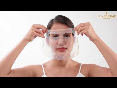 LuxaDerme Bio Cellulose Face Sheet Mask | Brightening and Firming (How to Use) Video