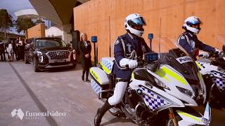 Beautiful farewell for a much-loved police officer - Funeral Video Australia with Taylor'd Funerals