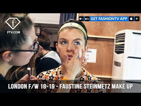 London Fashion Week Fall/Winter 18-19 - Faustine Steinmetz Make Up | FashionTV | FTV