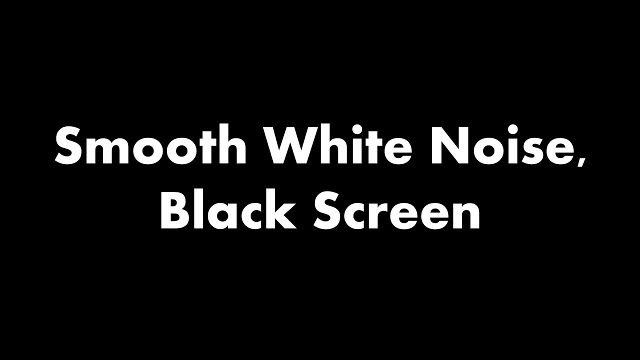 🔴 Smooth White Noise, Black Screen ⚪⬛ • Live 24/7 • No mid-roll ads