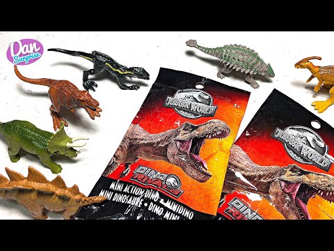 20 Jurassic World Dino Rivals Blind Bags - Indoraptor, Parasaurolophus, Ankylosaurus, Stegosaurus