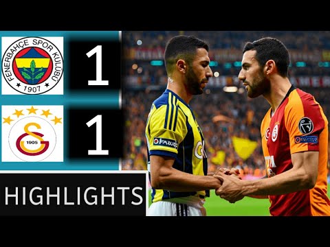 Fenerbahçe vs Galatasaray | Derby Drama Ends 1-1 | Istanbul Clash Highlights