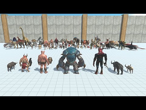 BUFFALO SPECIES & RANTHORN VS FACTION - Animal Revolt Battle Simulator