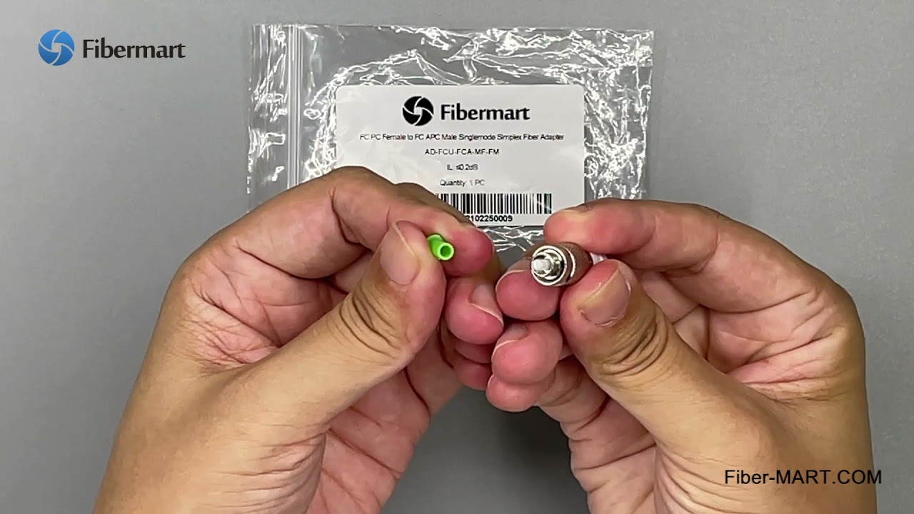 Fibermart FC/UPC Female to FC/APC Male Singlemode Simplex Fiber Optic Adapter