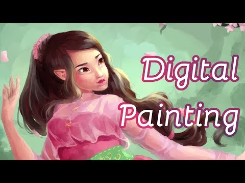 [DIGITAL PAINTING] Cherry Blossom Dryad