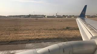preview picture of video 'Landing in bishkek manas International airport with China Southern Airline CZ6005 B737-800 20180919'