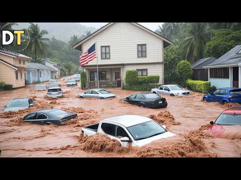 Hawaii, USA hit by Flash Floods! Oahu and Kauai Under Water, Transportation Paralyzed