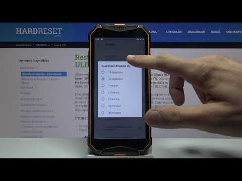 Cómo cambiar el tiempo de bloqueo automático en ULEFONE Armor 3W - determinar tiempo de bloqueo