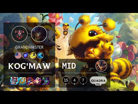 Kog'Maw Mid vs Rumble - NA Grandmaster Patch 11.13