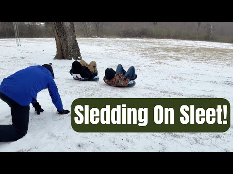 Sleet Storm Sledding & Seed Starting Prep! | + A Deep Talk