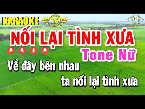 Nối Lại Tình Xưa Karaoke Tone Nữ ( Bm ) Nhạc Sống Dễ Hát | Trọng Hiếu
