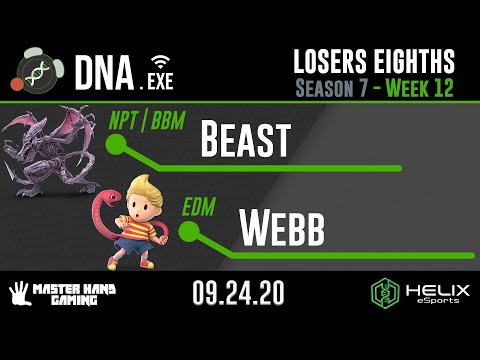 DNA.EXE S7:W12 - NPT | BBM | Beast (Mario, Ridley) Vs. EDM | WebbJP (Lucas) - L Eighths