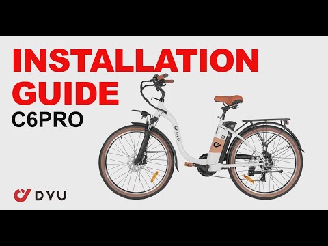 Elektrinis dviratis DYU C6 PRO, 26", 250W, 15,6Ah, baltas video