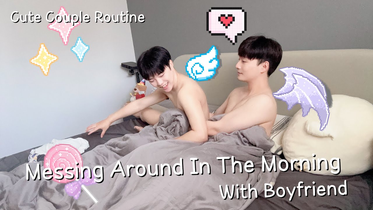 Playing Naughty Games In Bed With Boyfriend🛏️💕Kissing Morning👄Cute Couple Routine | Aug 2024[Gay BL]