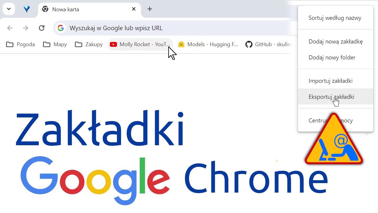 Zakładki / ulubione w Google Chrome