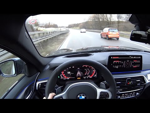 2021 BMW 530d LCI Limousine - short test drive | POV
