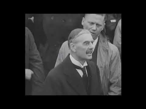 Neville Chamberlain "Peace For Our Time" - Munich Agreement