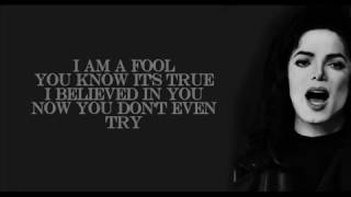 Michael Jackson - I Am A Loser {With Lyrics}
