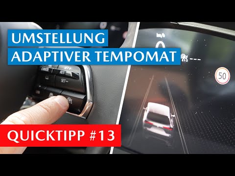 Umstellung: Adaptiver Tempomat (MRCC) ➡️ auf Tempomat ohne Abstandsregelung | Quicktipp #13