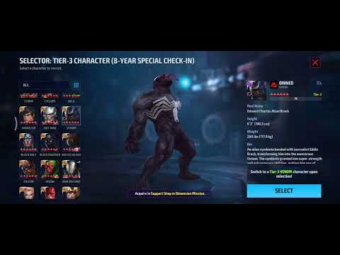 Free Tier 2 & Tier 3 Selector - 8 Years Anniversary MFF