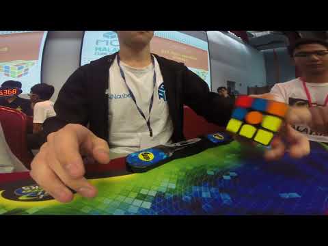 Rubik's Cube One-Handed World Record Average: 10.21 seconds Video