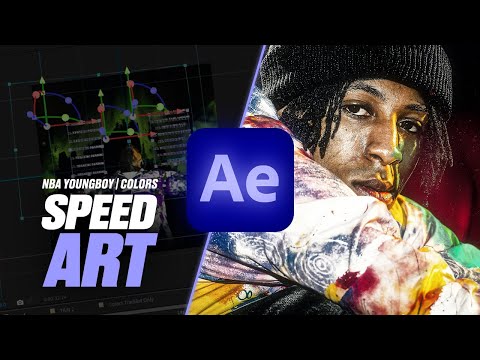 NBA YoungBoy • Colors | After Effects Speed Art | Motion Cover Art