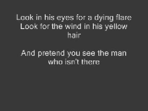 Oren Lavie - The Man Who Isn't There (lyrics)