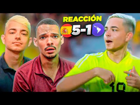 NUESTRA REACCIÓN AL PARTIDAZO DE YOUTUBERS | ¡ROBO DE LOS ESPAÑOLES!