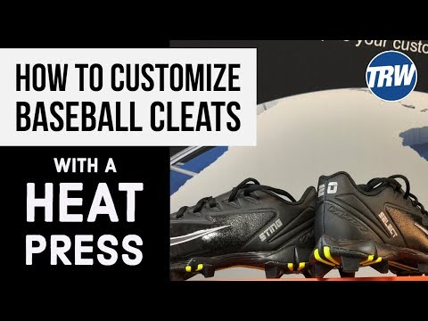 Custom Baseball Cleats with a Heat Press and HTV for Big Profits