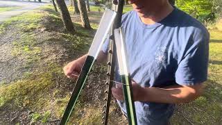 How to tie a brace Tee post to a corner Tee post. ￼