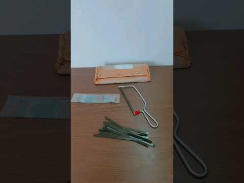 Mini Hacksaw Frame With 10pcs  Spare Blades Unboxing #shorts #unboxing #mini #hacksaw #frame #short