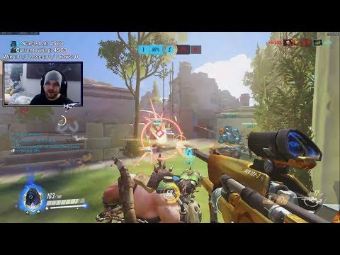 Overwatch Ana God mL7 Playing For Rank 1 Spot -Sick Aim-