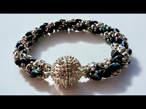 Russian Spiral Beading Tutorial. How to Make a SuperDuo spiral Bracelet
