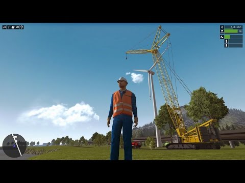 Construction-Simulator 2015 - Liebherr LR 1300 Crawler Crane - Wind Turbine