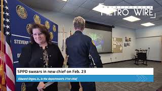 Stevens Point Police Chief Edward Orgon swearing in, Feb 23, 2026